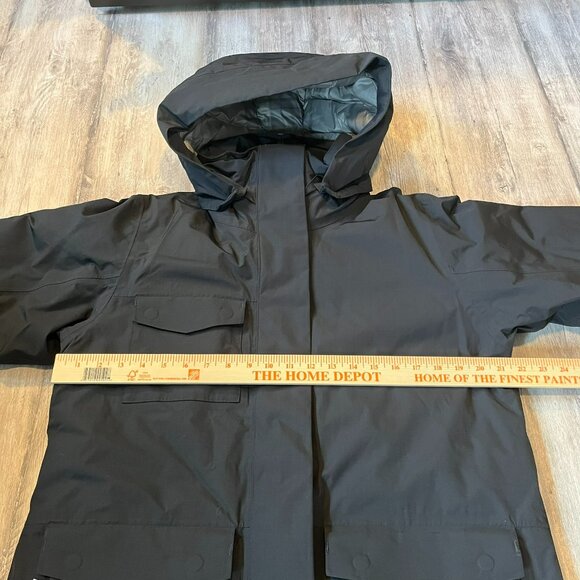 NWT! Nau W's Copenhagen Down Trench Parka Coat, Black (Caviar), Large - Picture 13 of 16